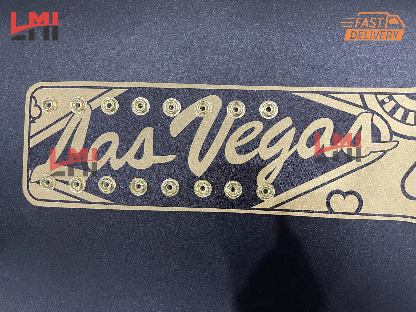 WrestleMania 41 Golden Championship Belt Las Vegas WWE Replica Title 2mm/6mm Diecast